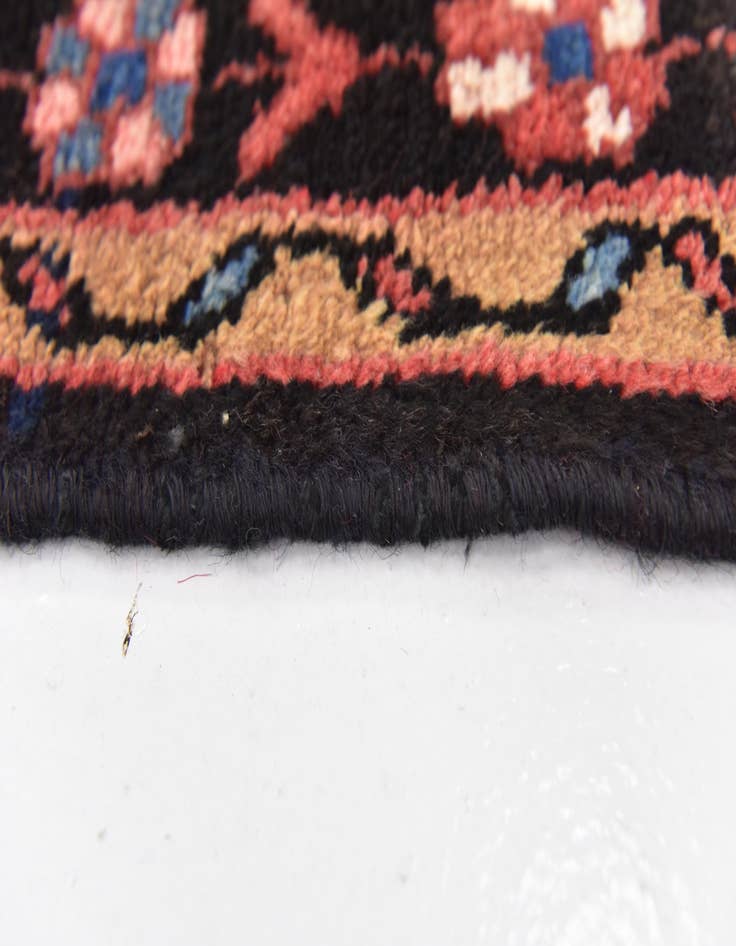 Detail image of  3' 10 x 9' 9  Hand Knotted Hossainabad Persian Wool Runner Rug