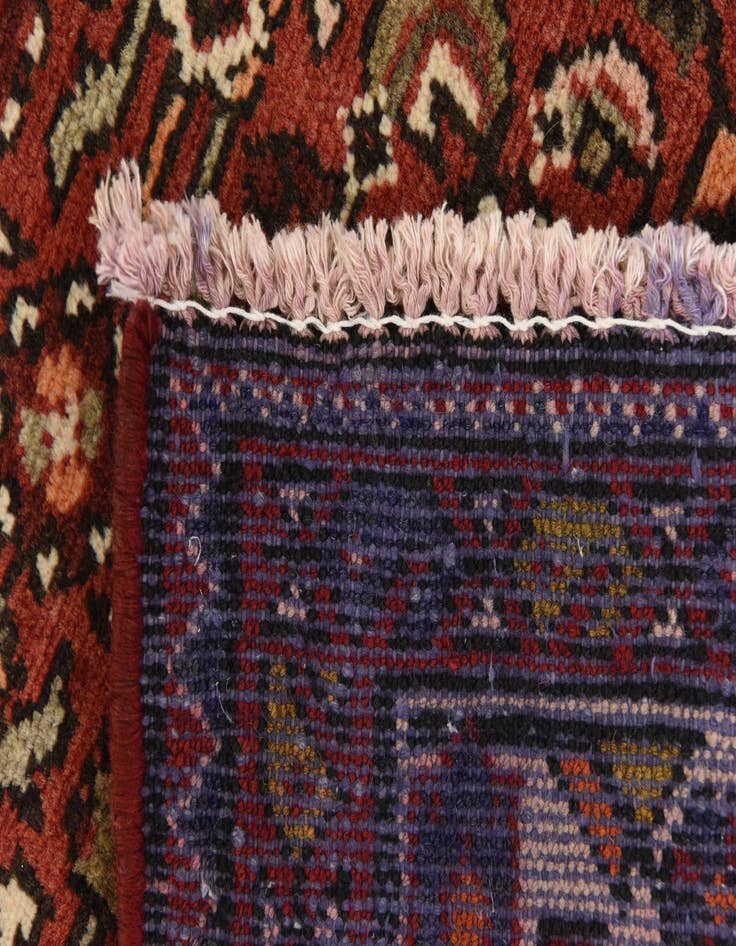 Detail image of  3' 7 x 10' 7  Hand Knotted Hossainabad Persian Wool Runner Rug
