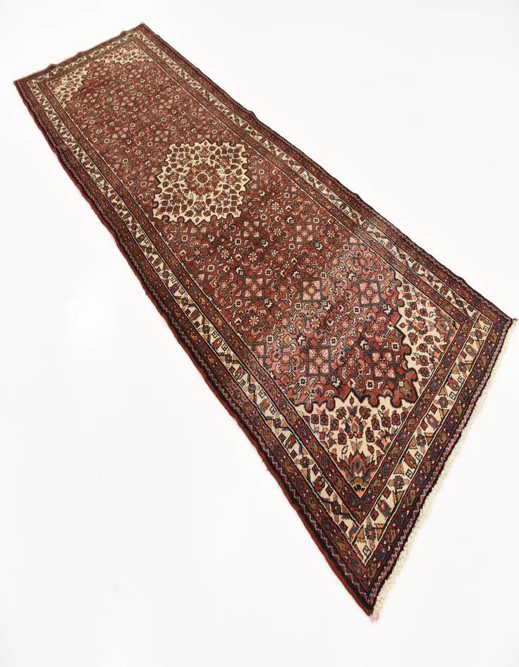 Detail image of  3' 7 x 10' 7  Hand Knotted Hossainabad Persian Wool Runner Rug