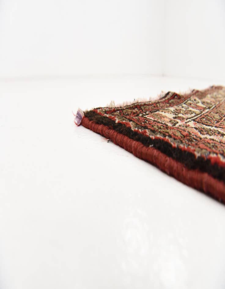 Detail image of  3' 7 x 10' 7  Hand Knotted Hossainabad Persian Wool Runner Rug