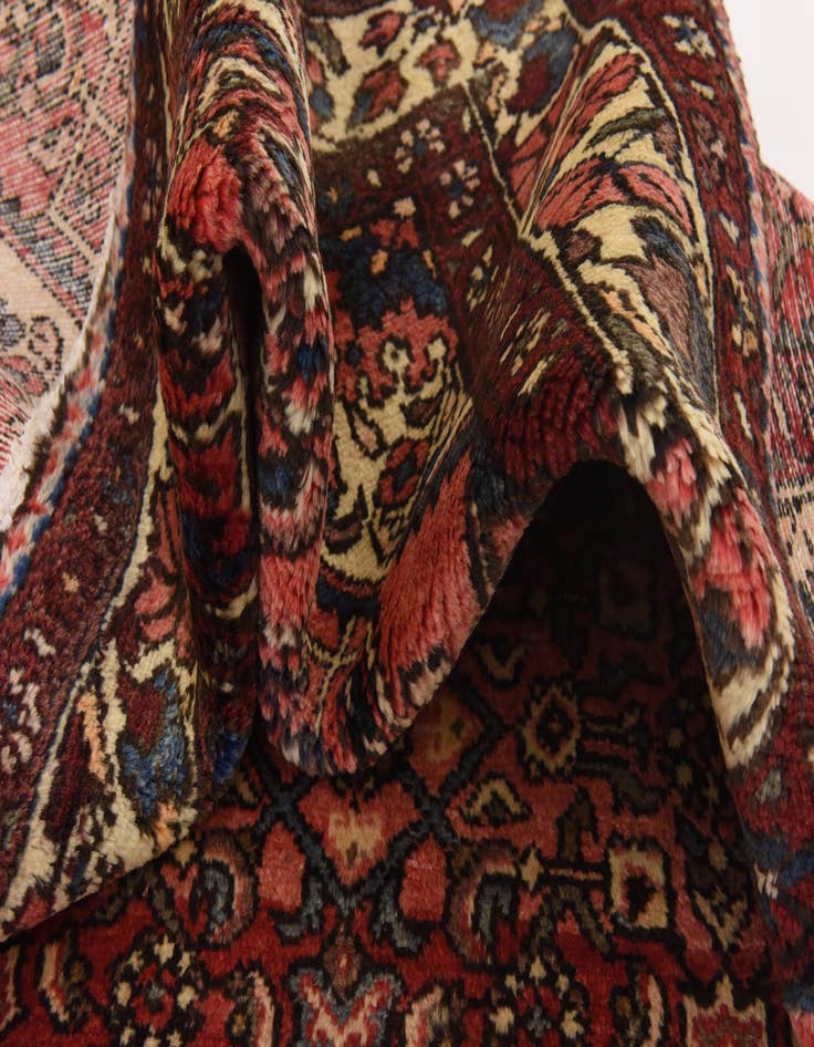 Detail image of  3' 10 x 10'  Hand Knotted Hossainabad Persian Wool Runner Rug