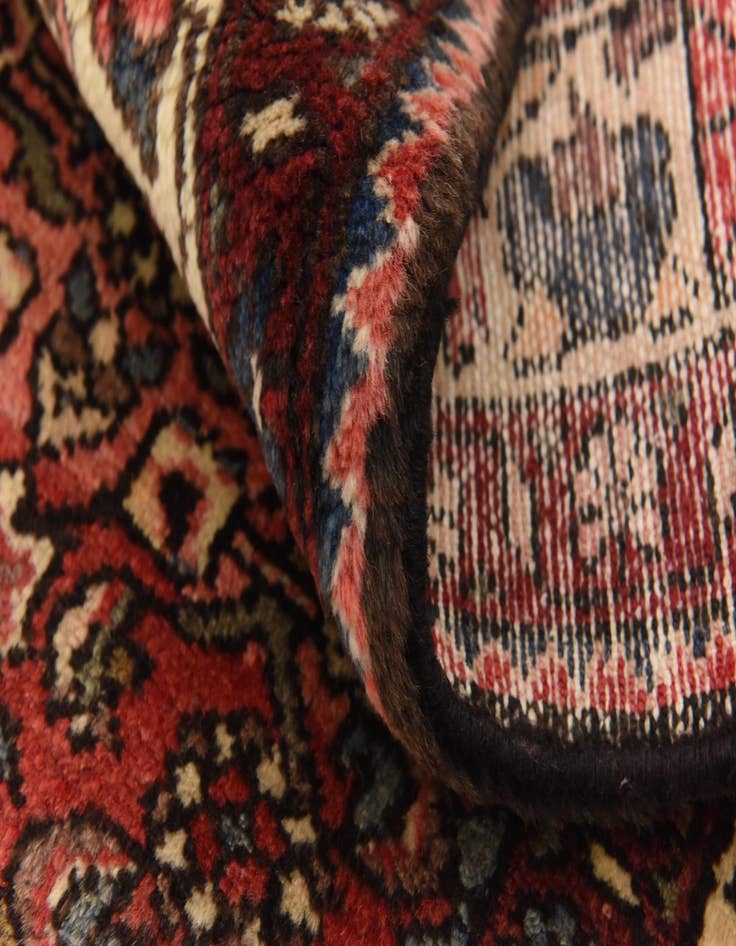 Detail image of  3' 10 x 10'  Hand Knotted Hossainabad Persian Wool Runner Rug