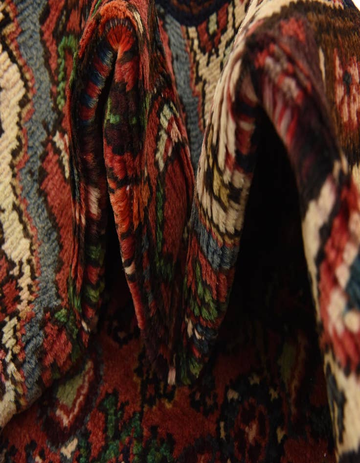 Detail image of  3' 10 x 9' 6  Hand Knotted Hossainabad Persian Wool Runner Rug