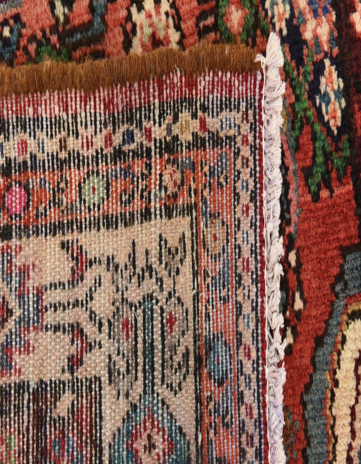 Detail image of  3' 10 x 9' 6  Hand Knotted Hossainabad Persian Wool Runner Rug