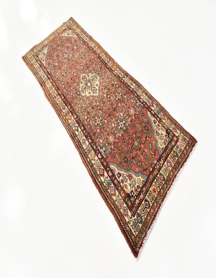 Detail image of  3' 10 x 9' 6  Hand Knotted Hossainabad Persian Wool Runner Rug