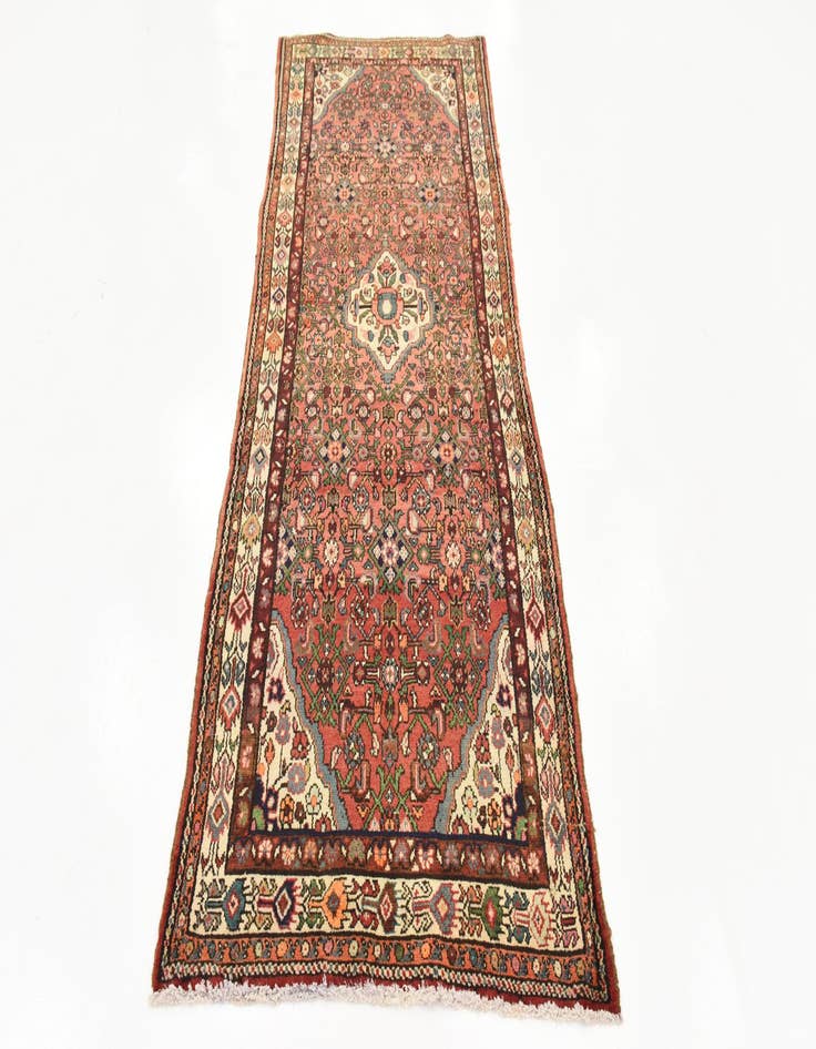 Detail image of  3' 10 x 9' 6  Hand Knotted Hossainabad Persian Wool Runner Rug