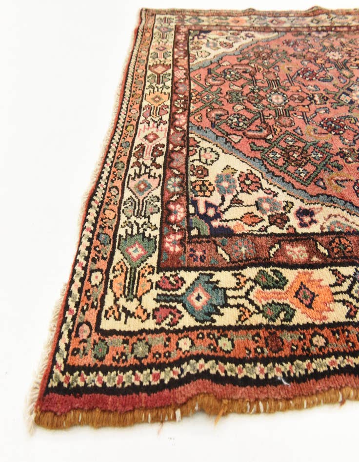 Detail image of  3' 10 x 9' 6  Hand Knotted Hossainabad Persian Wool Runner Rug