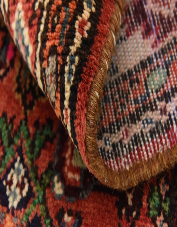 Detail image of  3' 10 x 9' 6  Hand Knotted Hossainabad Persian Wool Runner Rug