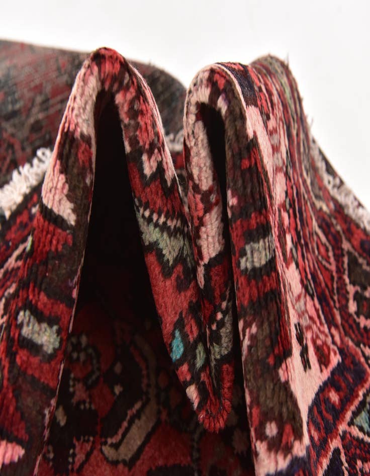 Detail image of  3' 6 x 9' 9  Hand Knotted Hossainabad Persian Wool Runner Rug