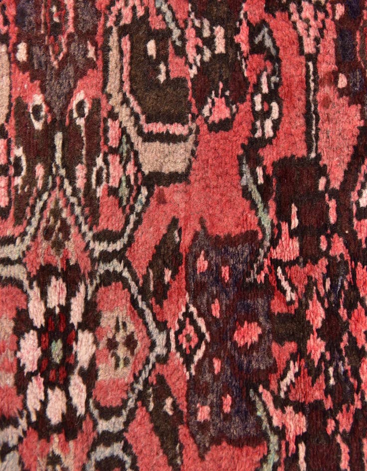 Detail image of  3' 6 x 9' 9  Hand Knotted Hossainabad Persian Wool Runner Rug