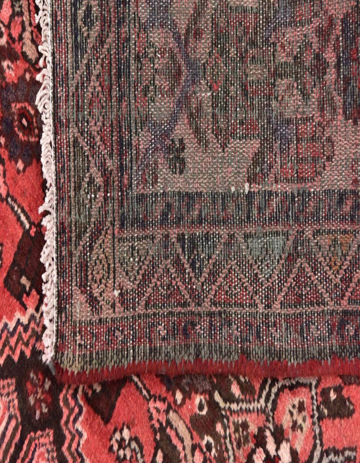 Detail image of  3' 6 x 9' 9  Hand Knotted Hossainabad Persian Wool Runner Rug