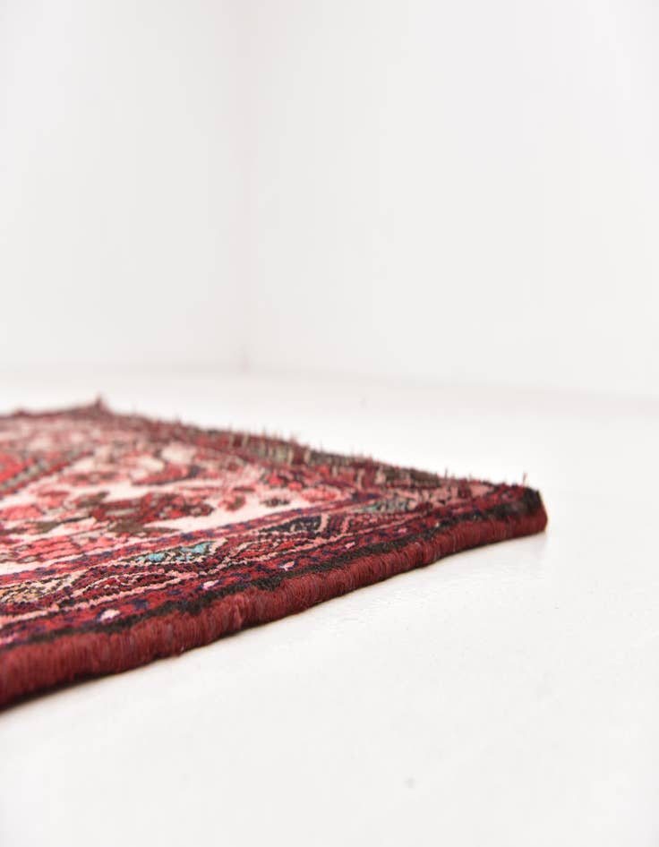 Detail image of  3' 6 x 9' 9  Hand Knotted Hossainabad Persian Wool Runner Rug