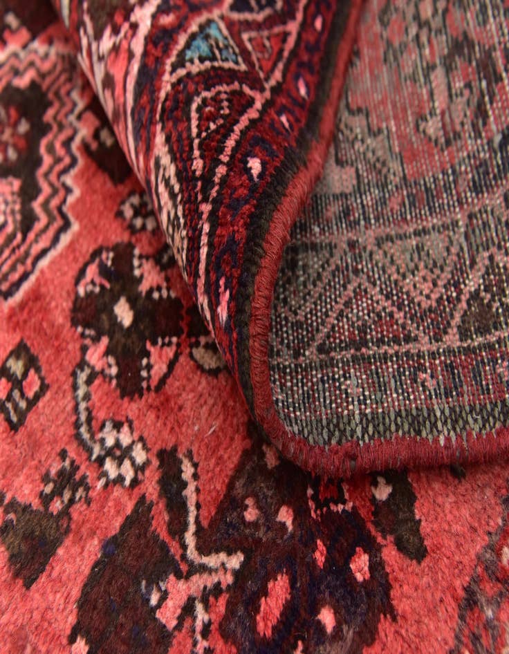 Detail image of  3' 6 x 9' 9  Hand Knotted Hossainabad Persian Wool Runner Rug