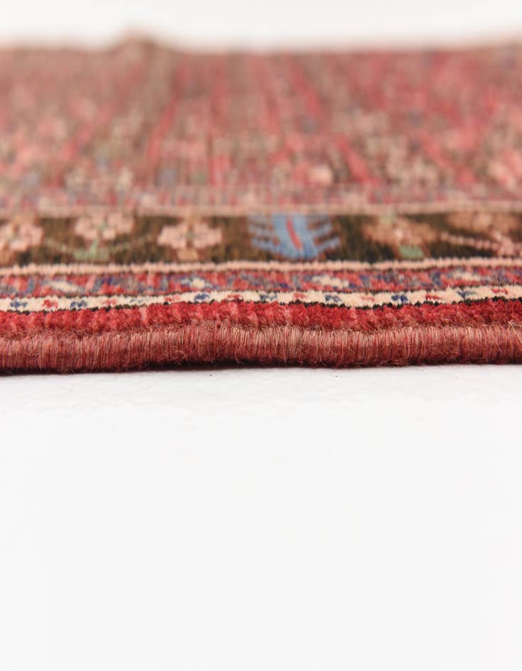 Detail image of  3' 9 x 9' 10  Hand Knotted Hossainabad Persian Wool Runner Rug