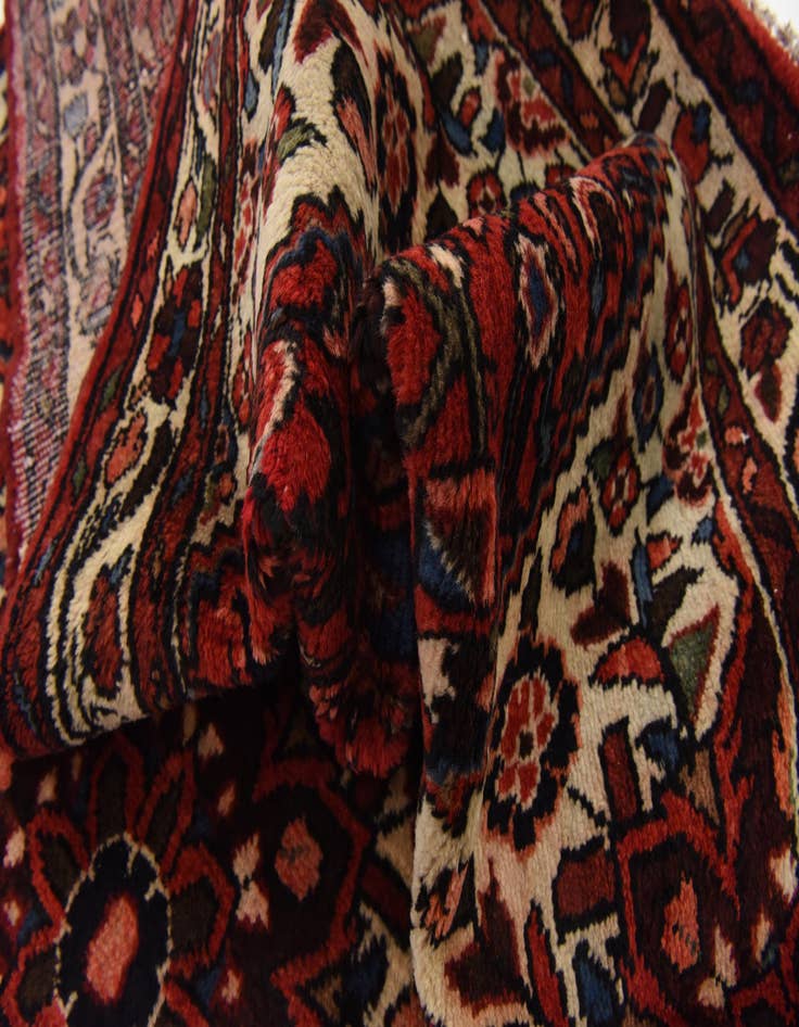 Detail image of  3' 10 x 10' 2  Hand Knotted Hossainabad Persian Wool Runner Rug