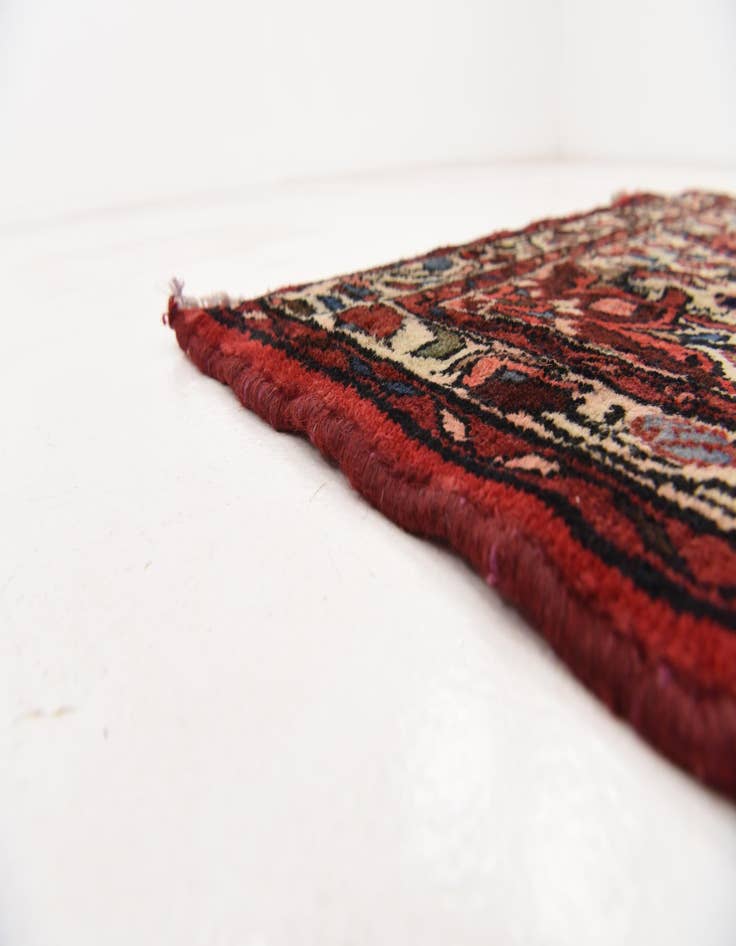 Detail image of  3' 10 x 10' 2  Hand Knotted Hossainabad Persian Wool Runner Rug