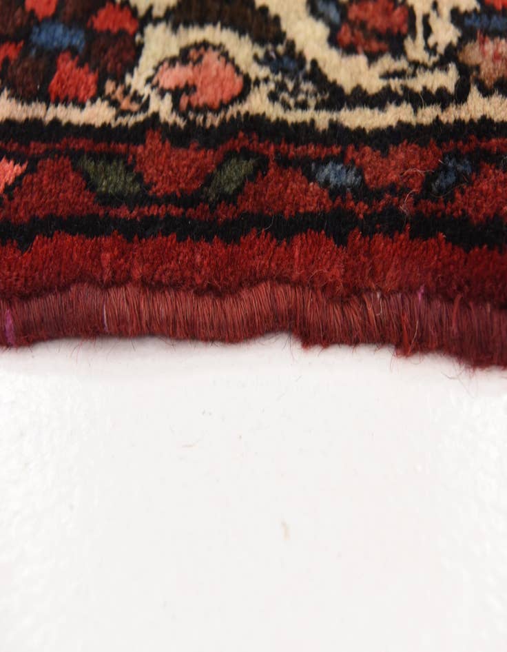 Detail image of  3' 10 x 10' 2  Hand Knotted Hossainabad Persian Wool Runner Rug