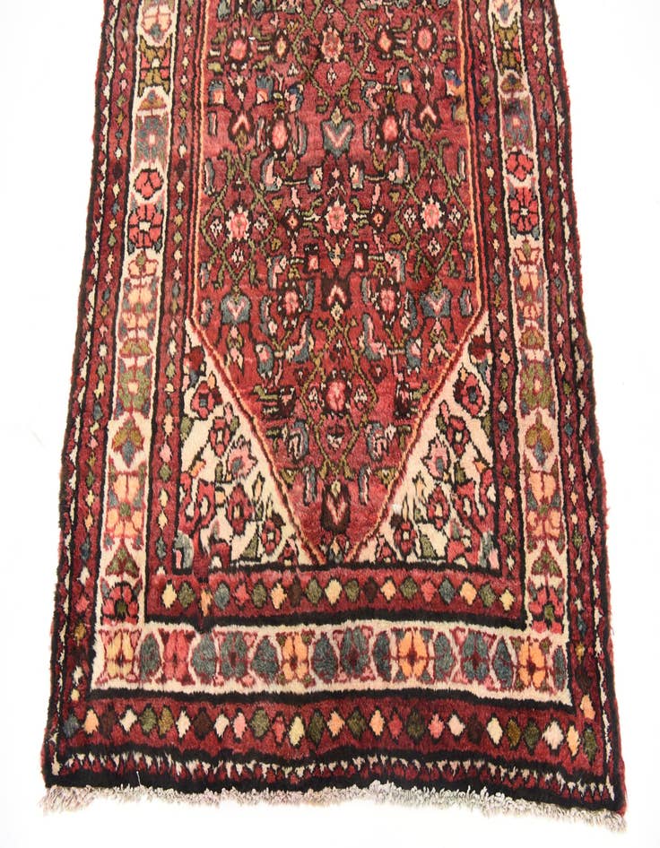 Detail image of  3' 8 x 9' 10  Hand Knotted Hossainabad Persian Wool Runner Rug