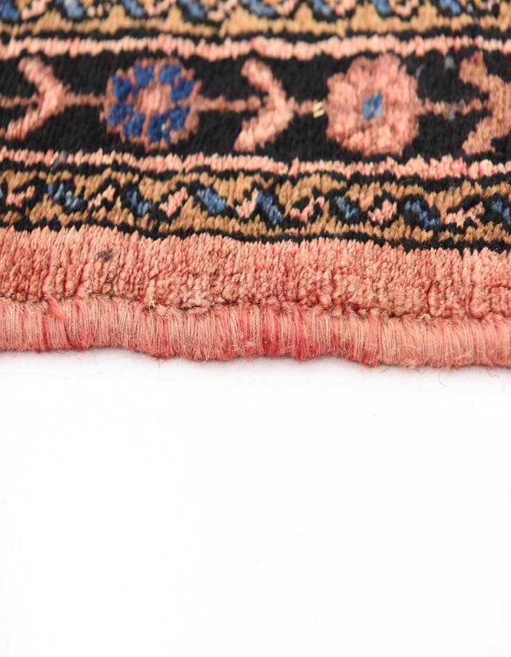 Detail image of  3' 10 x 10'  Hand Knotted Hossainabad Persian Wool Runner Rug