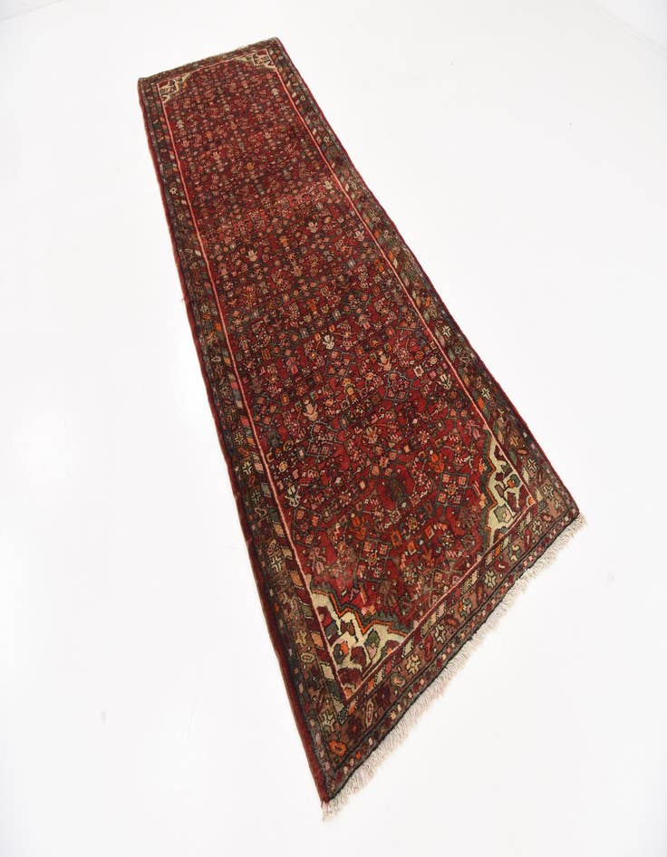 Detail image of  3' 7 x 10' 5  Hand Knotted Hossainabad Persian Wool Runner Rug