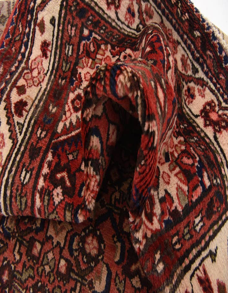 Detail image of  3' 10 x 10' 3  Hand Knotted Hossainabad Persian Wool Runner Rug