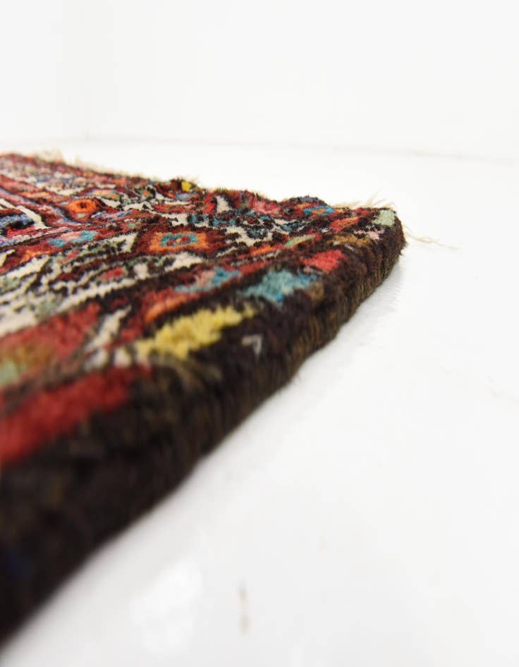 Detail image of  3' 10 x 10' 3  Hand Knotted Hossainabad Persian Wool Runner Rug