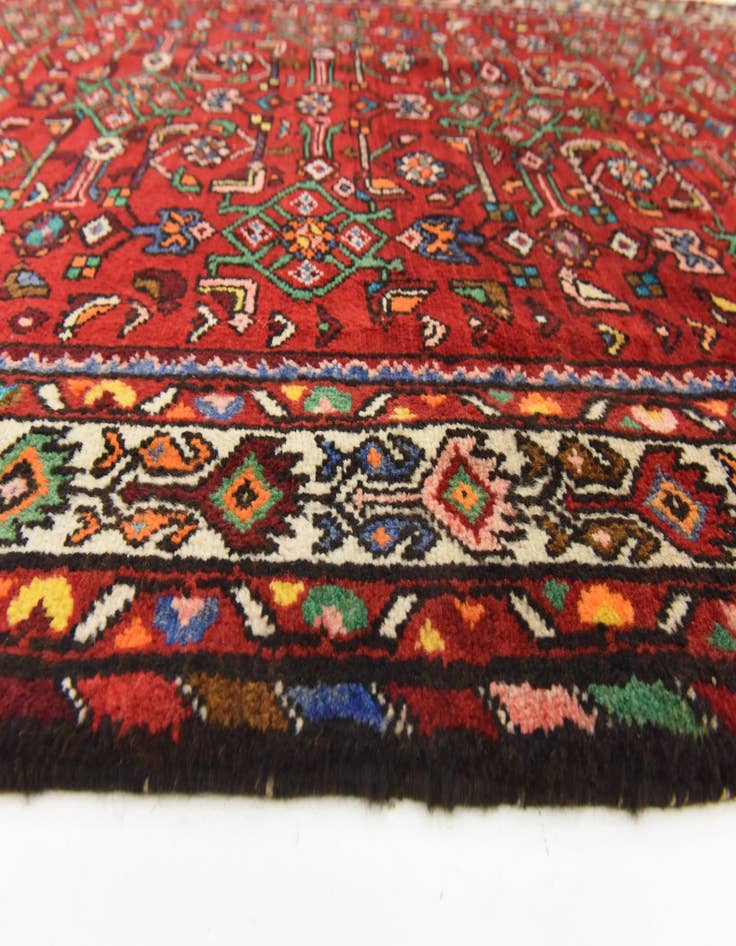 Detail image of  3' 10 x 10' 3  Hand Knotted Hossainabad Persian Wool Runner Rug