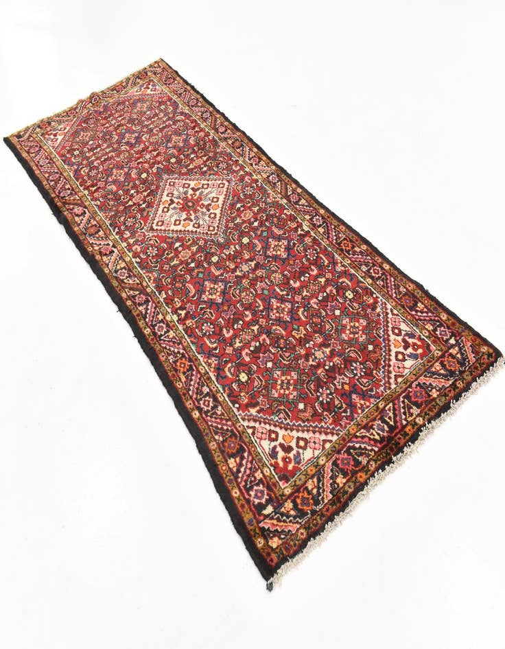 Detail image of  3' 8 x 9' 5  Hand Knotted Hossainabad Persian Wool Runner Rug