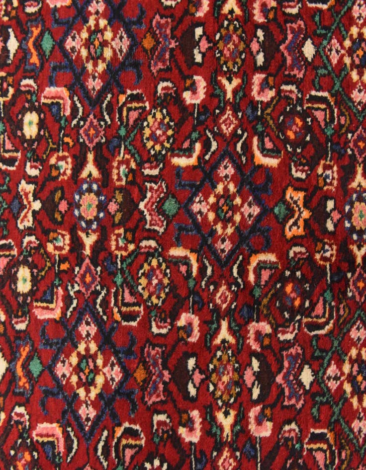 Detail image of  3' 8 x 9' 5  Hand Knotted Hossainabad Persian Wool Runner Rug