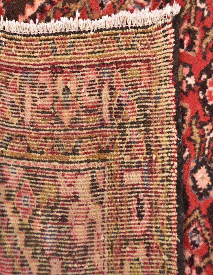 Detail image of  3' 6 x 10' 4  Hand Knotted Hossainabad Persian Wool Runner Rug