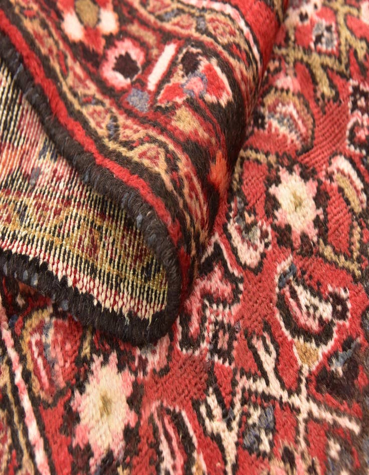 Detail image of  3' 6 x 10' 4  Hand Knotted Hossainabad Persian Wool Runner Rug