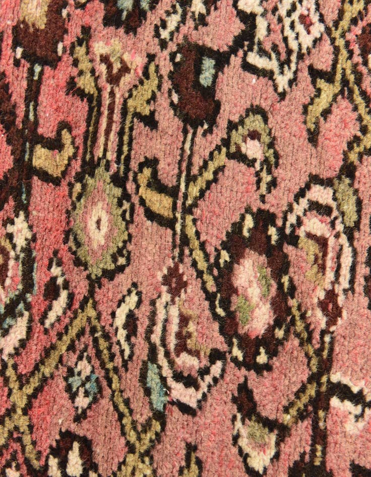 Detail image of  3' 6 x 10' 2  Hand Knotted Hossainabad Persian Wool Runner Rug