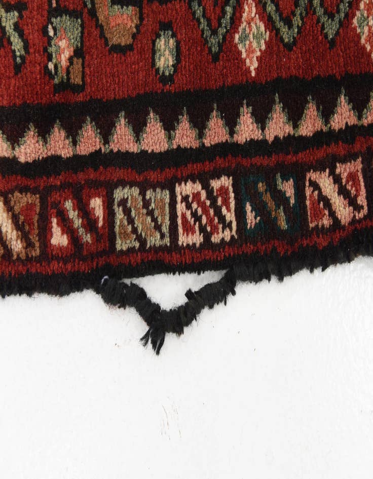 Detail image of  3' 11 x 10' 1  Hand Knotted Hossainabad Persian Wool Runner Rug