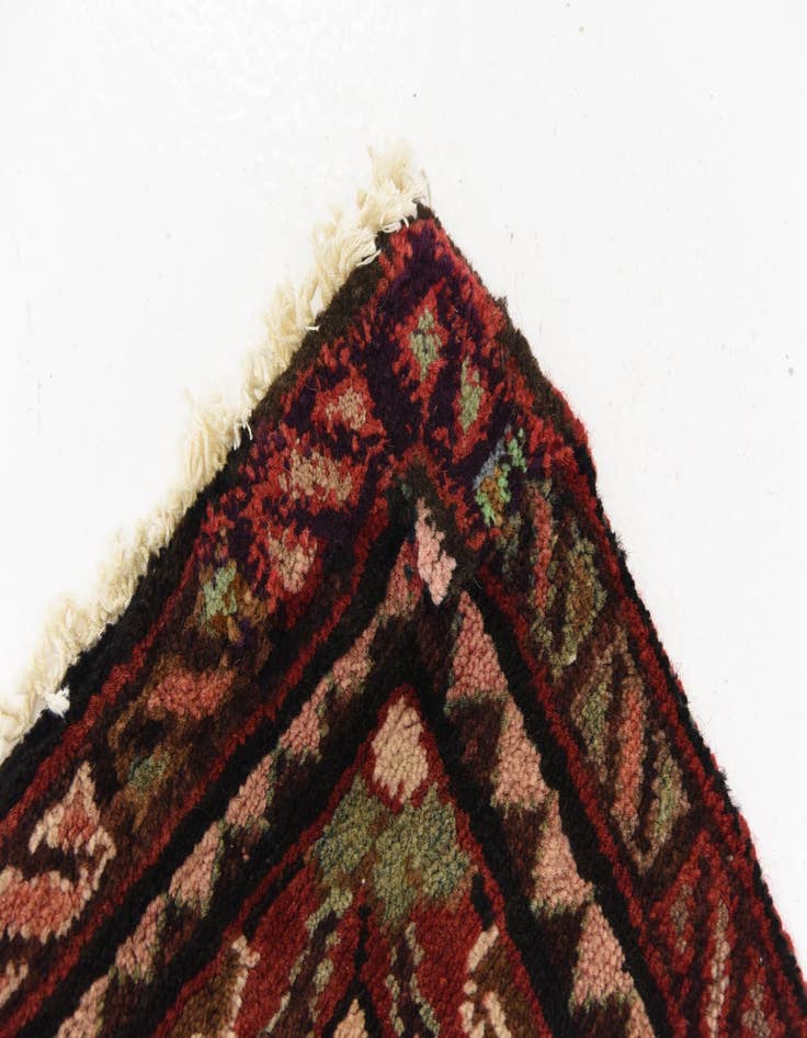 Detail image of  3' 11 x 10' 1  Hand Knotted Hossainabad Persian Wool Runner Rug