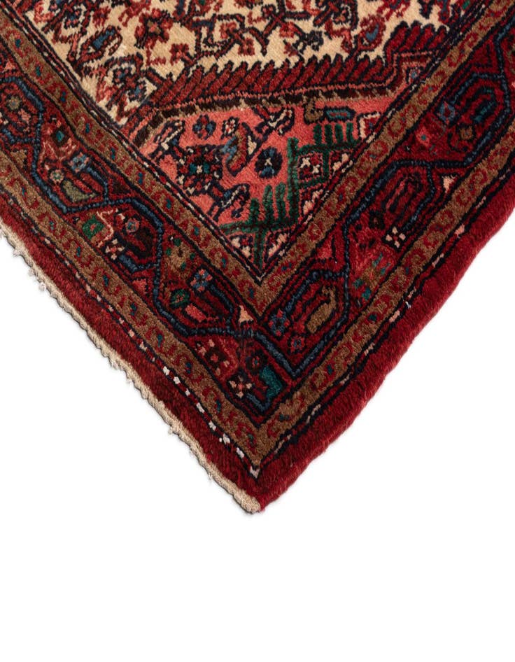 Detail image of  3' 8 x 10' 3 Hossainabad Wool Runner Rug