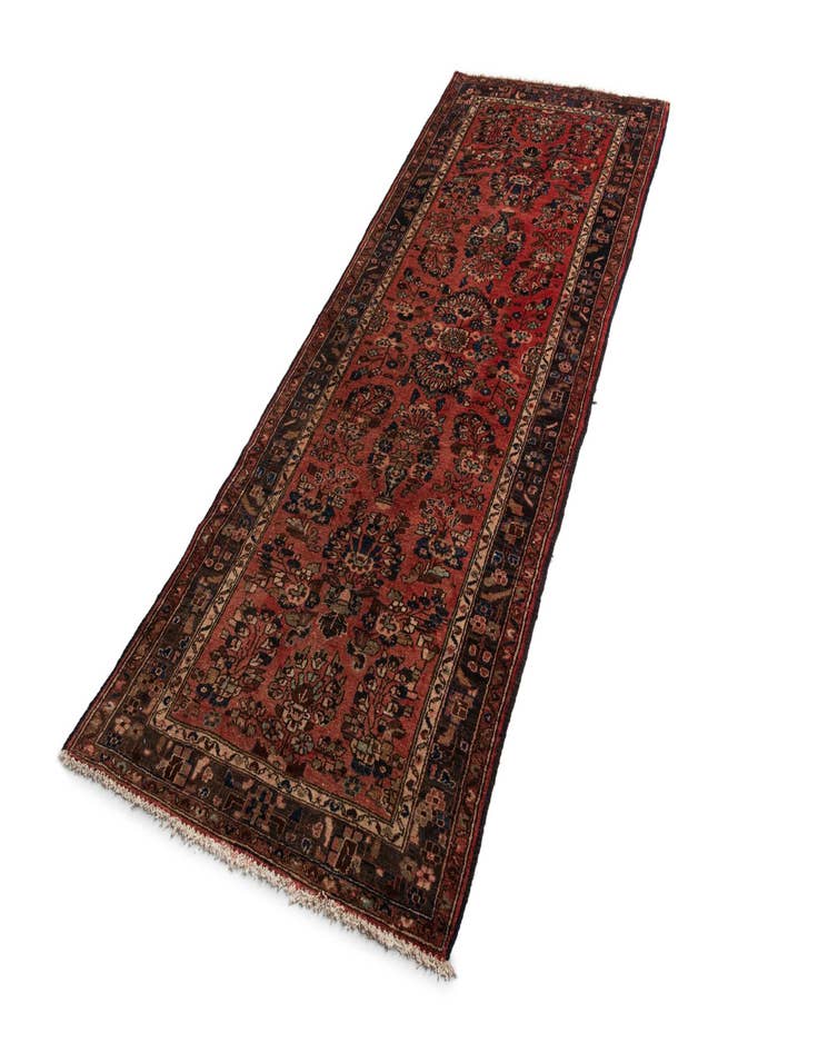 Detail image of  3' 7 x 9' 11 Hossainabad Wool Runner Rug