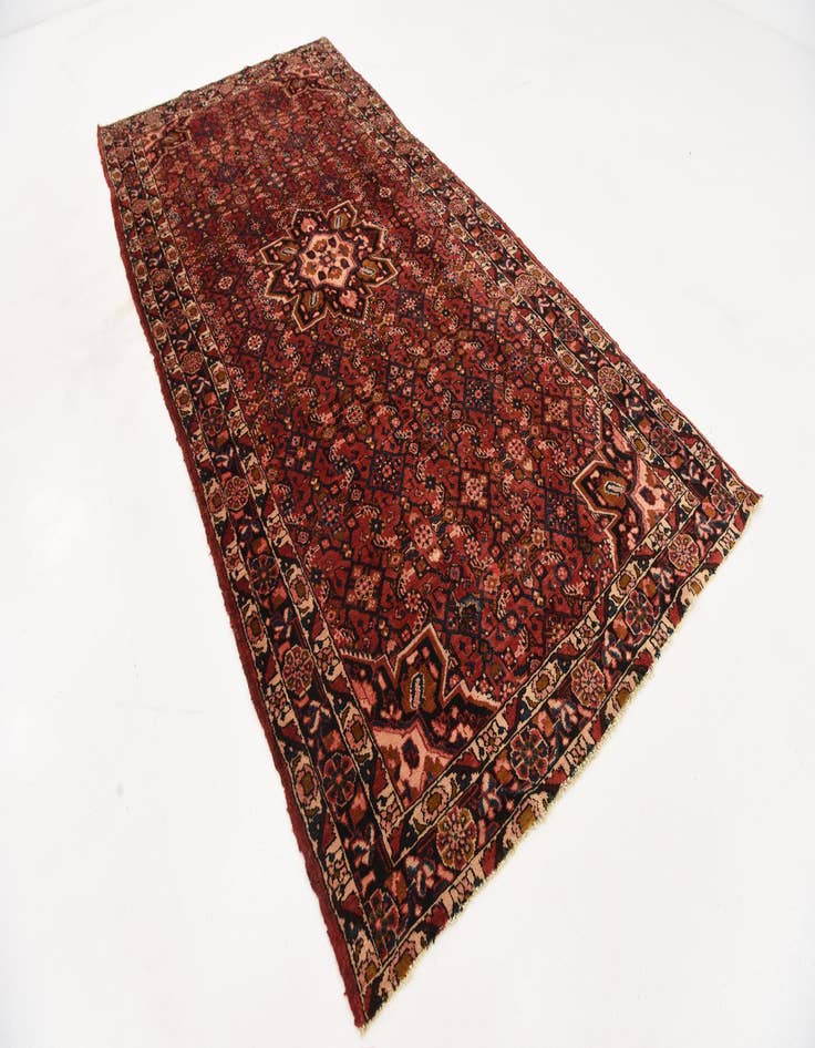 Detail image of  5' 5 x 11' 5  Hand Knotted Hossainabad Persian Wool Runner Rug