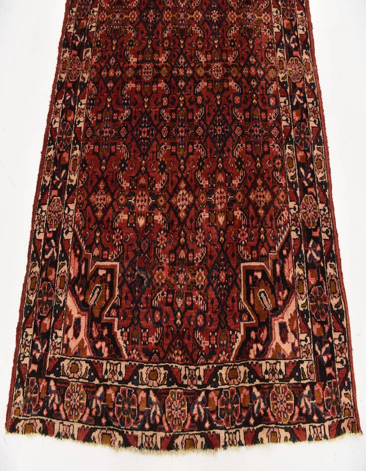 Detail image of  5' 5 x 11' 5  Hand Knotted Hossainabad Persian Wool Runner Rug