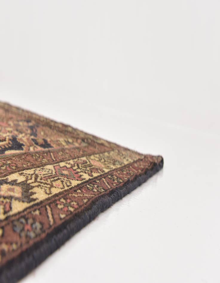 Detail image of  4' 5 x 10' 10  Hand Knotted Hossainabad Persian Wool Runner Rug