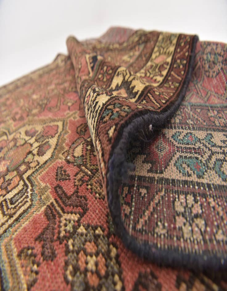 Detail image of  4' 5 x 10' 10  Hand Knotted Hossainabad Persian Wool Runner Rug