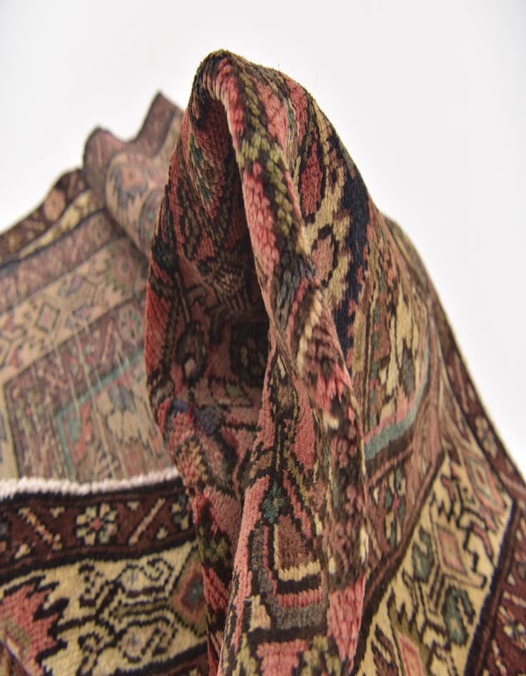 Detail image of  4' 5 x 10' 10  Hand Knotted Hossainabad Persian Wool Runner Rug