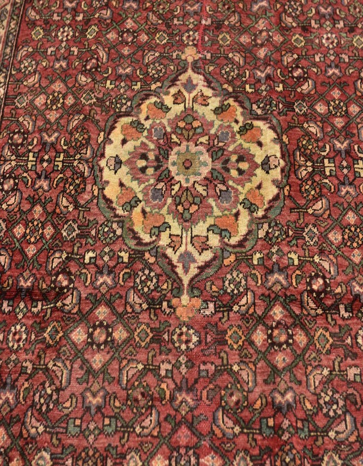 Detail image of  5' x 10' 5  Hand Knotted Hossainabad Persian Wool Runner Rug