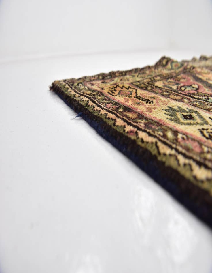 Detail image of  5' x 10' 5  Hand Knotted Hossainabad Persian Wool Runner Rug