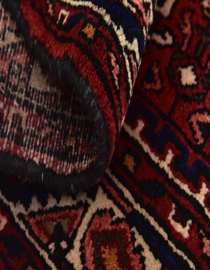 Detail image of 3' 8 x 9' 9 Hand Knotted Hossainabad Persian Wool Runner Rug