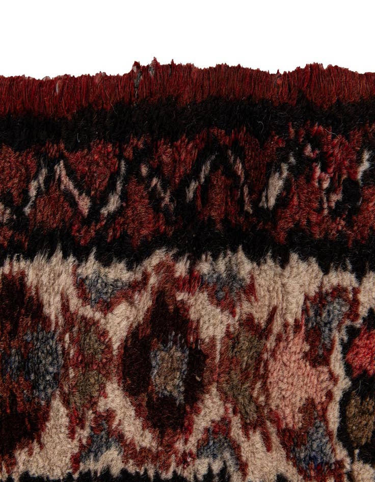 Detail image of 3' 5 x 9' 10 Hossainabad Wool Runner Rug