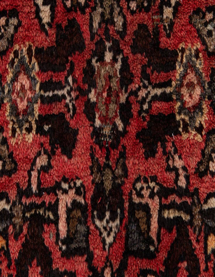 Detail image of 3' 5 x 9' 10 Hossainabad Wool Runner Rug