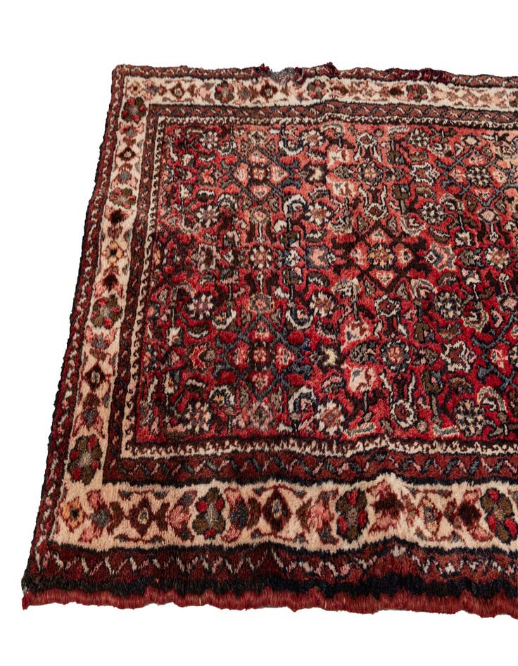 Detail image of 3' 5 x 9' 10 Hossainabad Wool Runner Rug