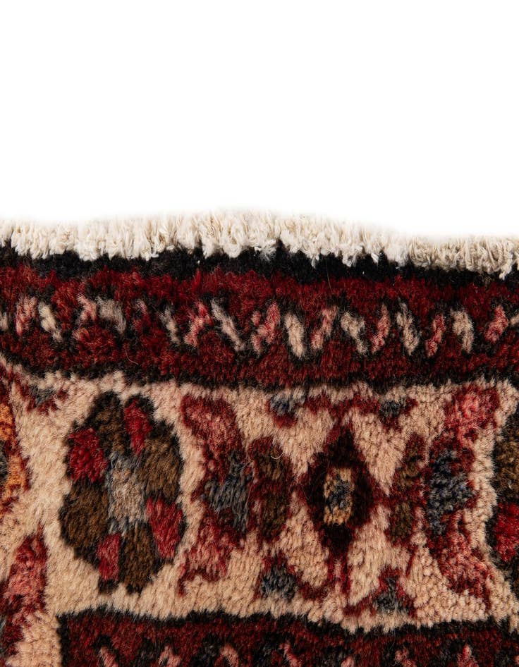 Detail image of 3' 5 x 9' 10 Hossainabad Wool Runner Rug