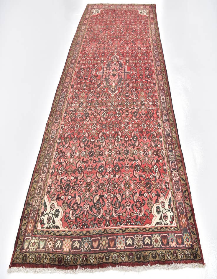 Detail image of  4' 10 x 10' 3 Hossainabad Wool Runner Rug