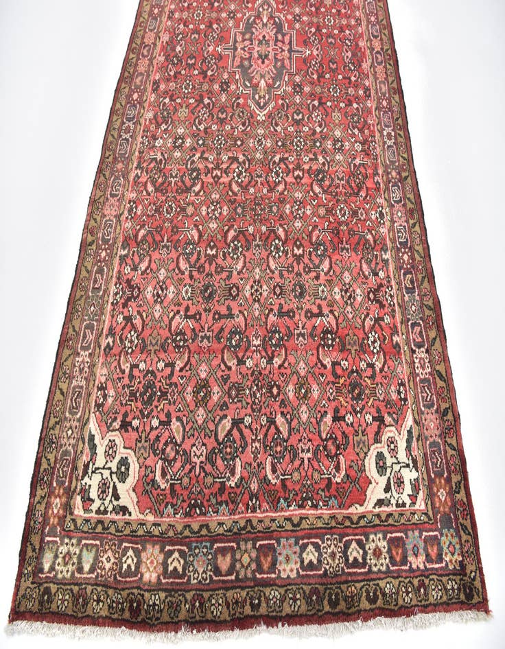 Detail image of  4' 10 x 10' 3 Hossainabad Wool Runner Rug